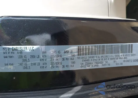 2009 Dodge Grand Caravan Se из США, поврежденный, VIN 2D8HN44E69R664664